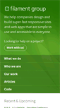 Mobile Screenshot of filamentgroup.com