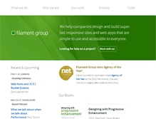 Tablet Screenshot of filamentgroup.com